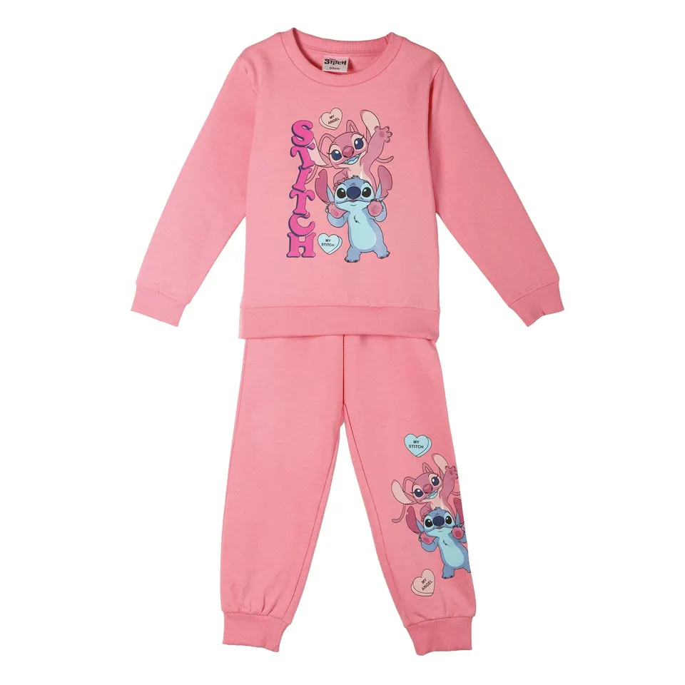 Stokomani Stitch Ensemble sweat jogging rose enfant