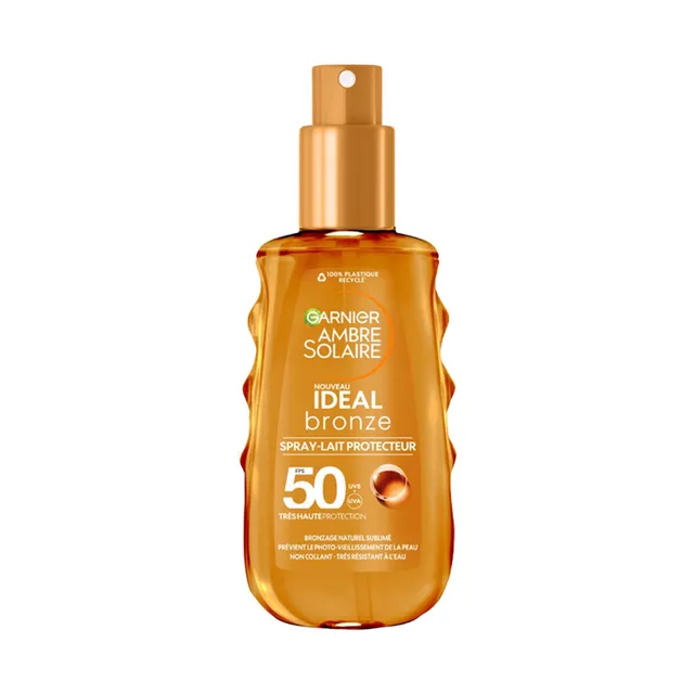 Garnier Ambre Solaire Idéal Bronze spray lait SPF50