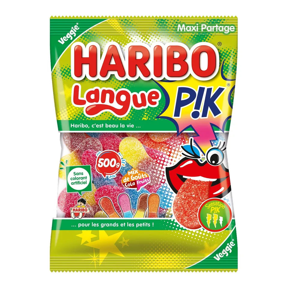 Haribo Langues Pik sachet bonbons acidulés