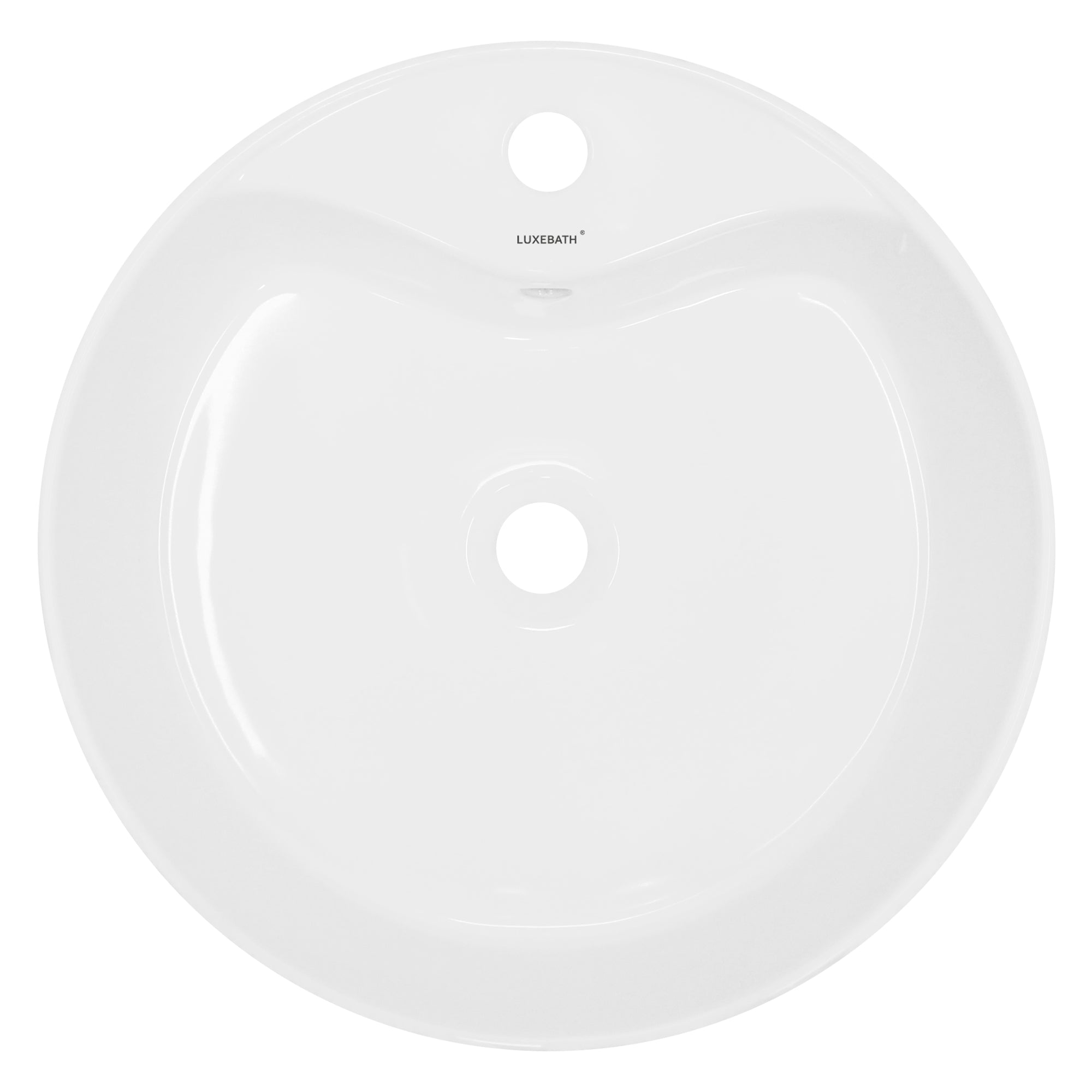 ECD Germany Sanitär Vasque ronde 46 cm lavabo blanc céramique