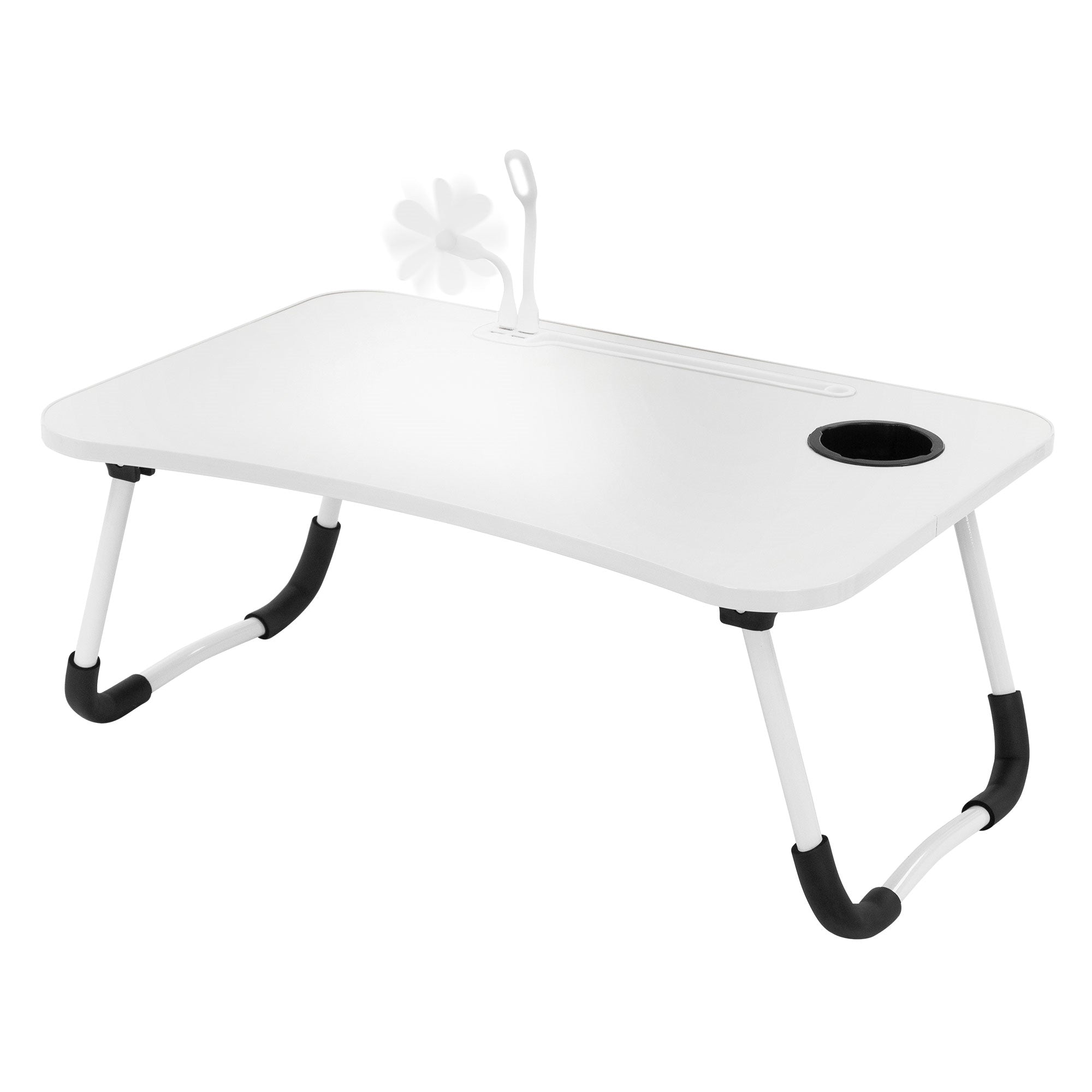 ECD Germany Möbel table lit USB 60x40 cm naturel MDF