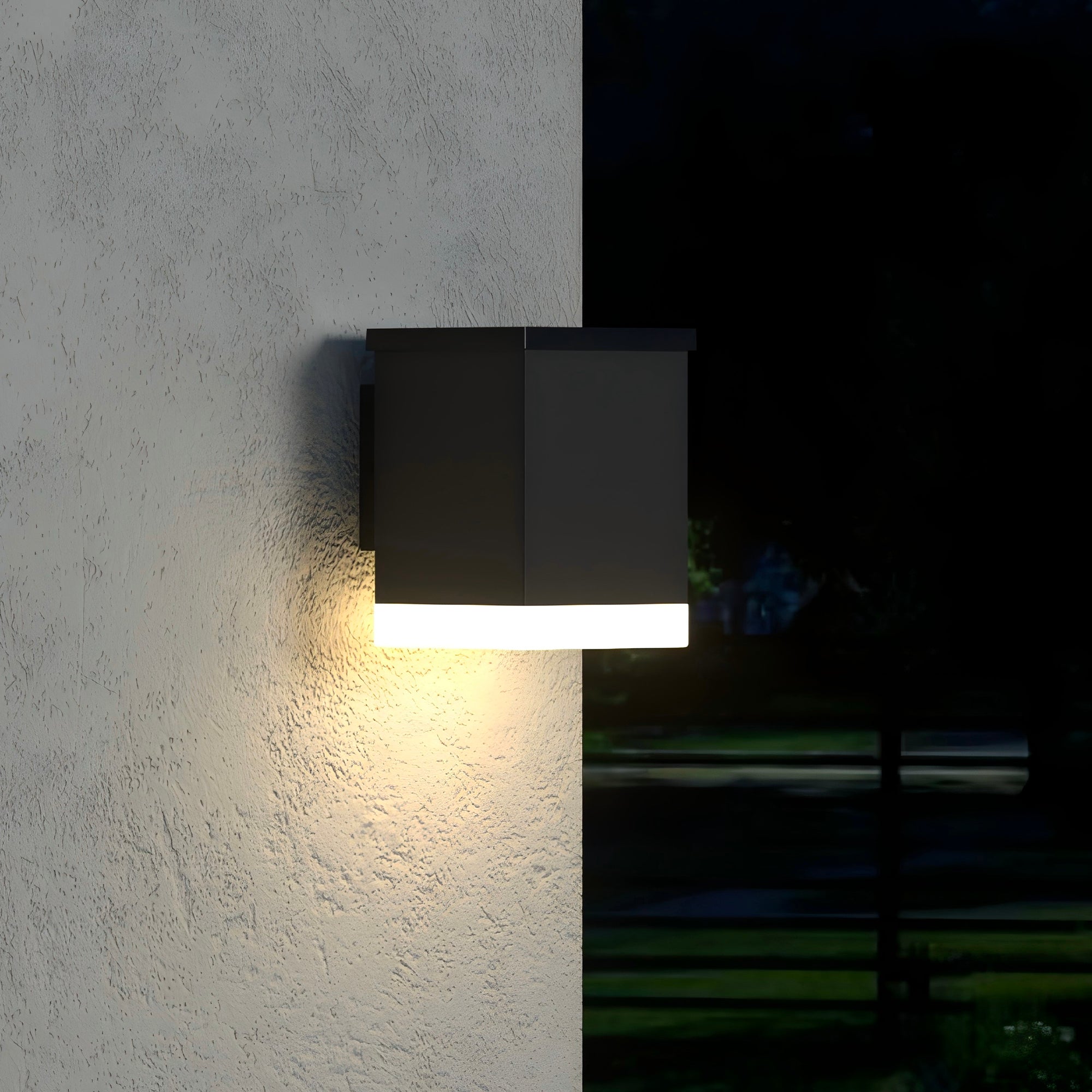 Red Deco Sunbox Black applique solaire LED blanc chaud H11,5cm