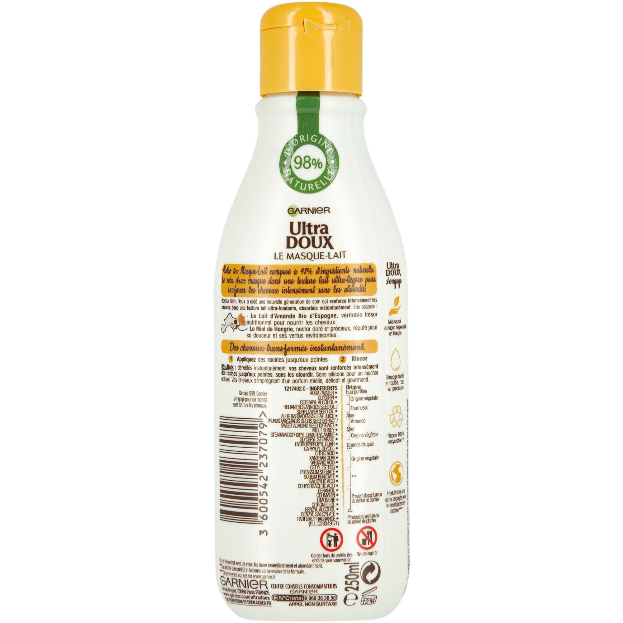 Stokomani Beauté et bien-être masque-lait végétal miel masque cheveux