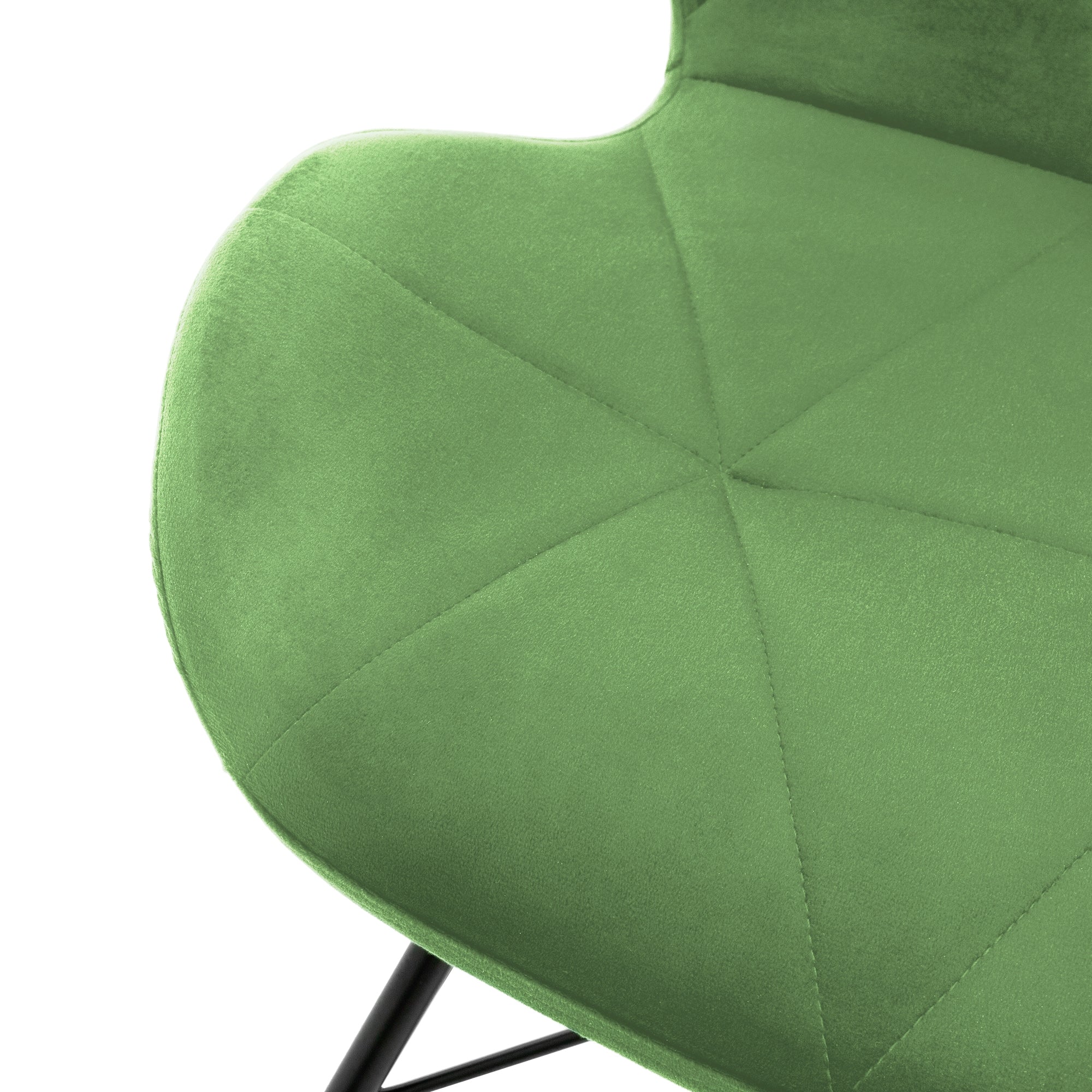 ECD Germany Möbel chaises velours sauge 47 cm lot de 6