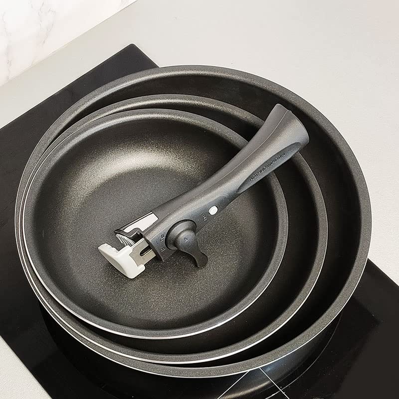 Arthur Martin AM130 set 3 poêles induction 20-28 cm argent