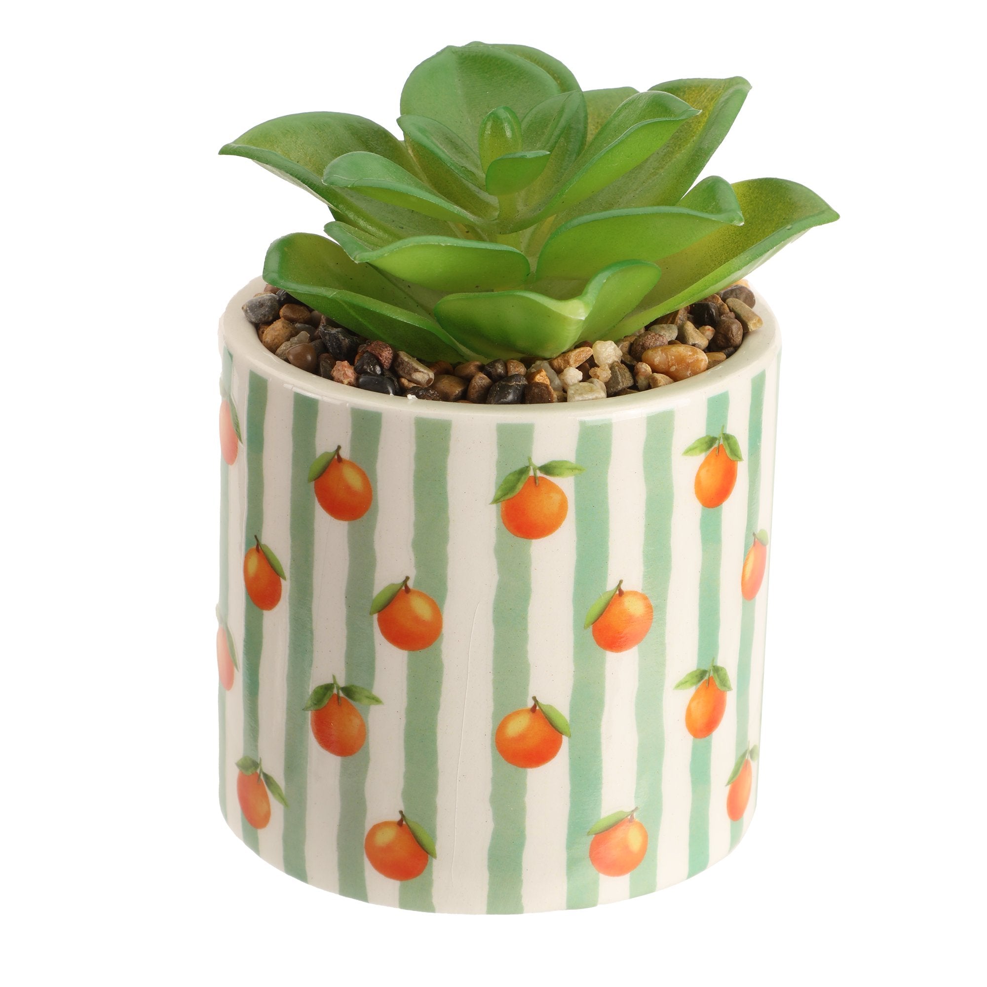 Stokomani Maison plante artificielle pot fruits 13 cm déco