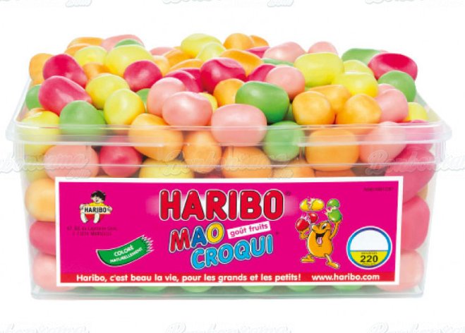 Mao Croqui Fruit bonbons fruités 1 kg croquants