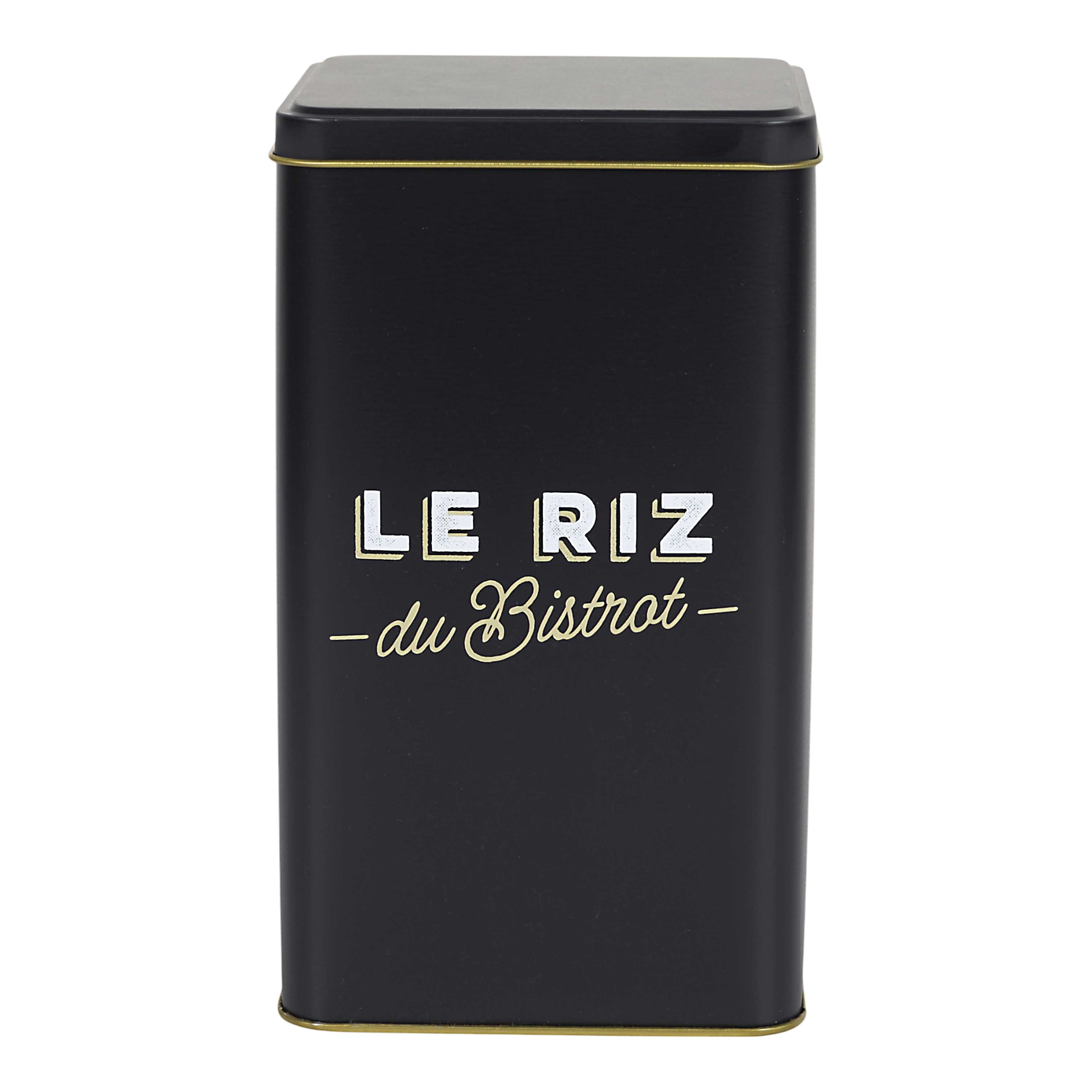 Stokomani Bistrot boîte à riz métal 10,8 x 18,4 cm