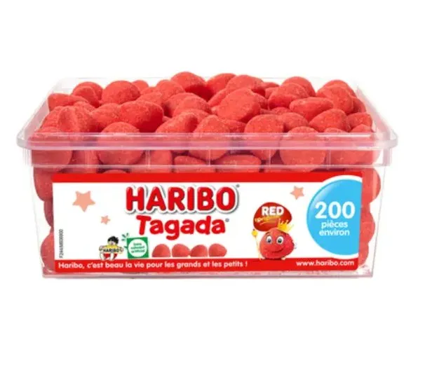 Haribo Tagada Bonbons fraises 1kg