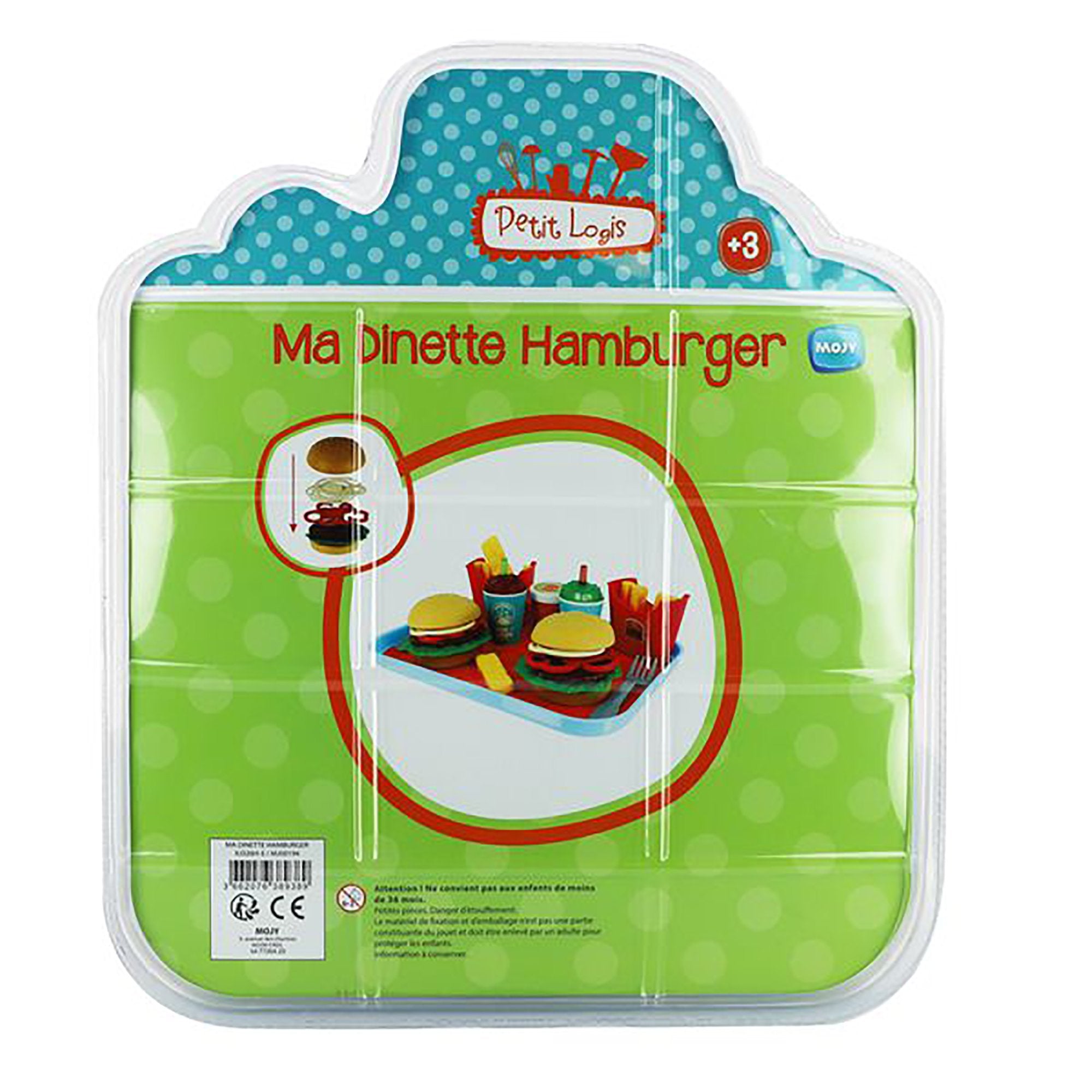 Stokomani dinette hamburger jouet enfant 2-4 ans