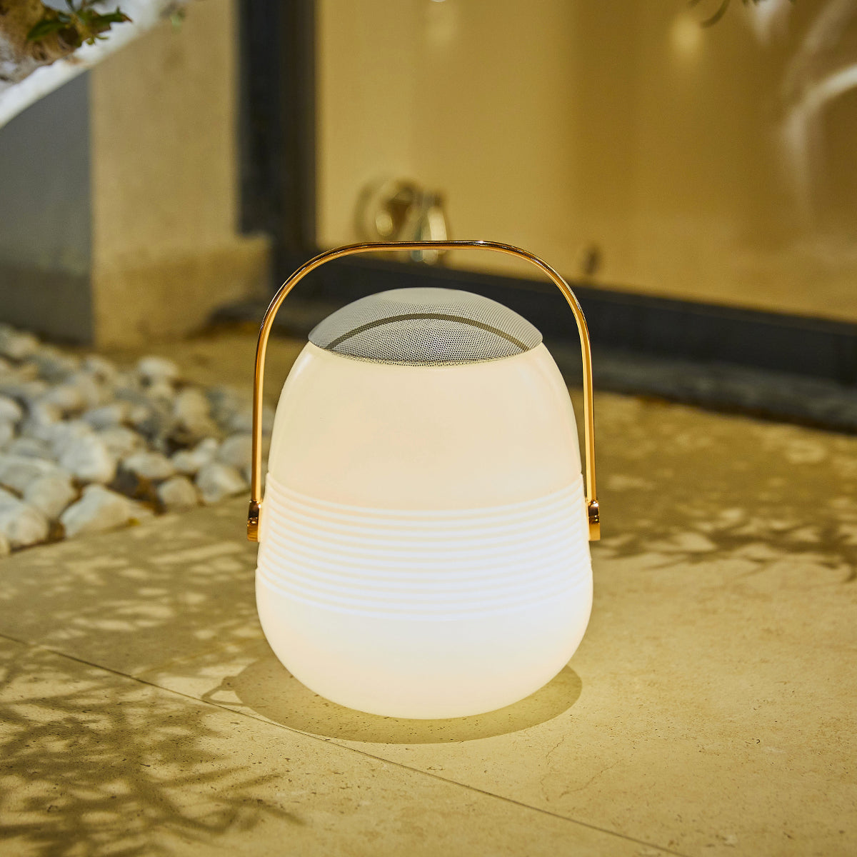 Red Deco Bob Station H33cm lampe sans fil enceinte cuivre