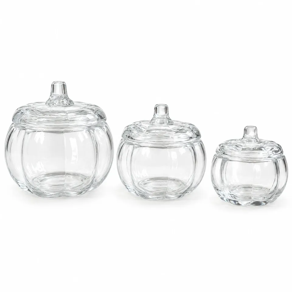 Déclic Home bonbonnière citrouille bocal verre 1100 ml