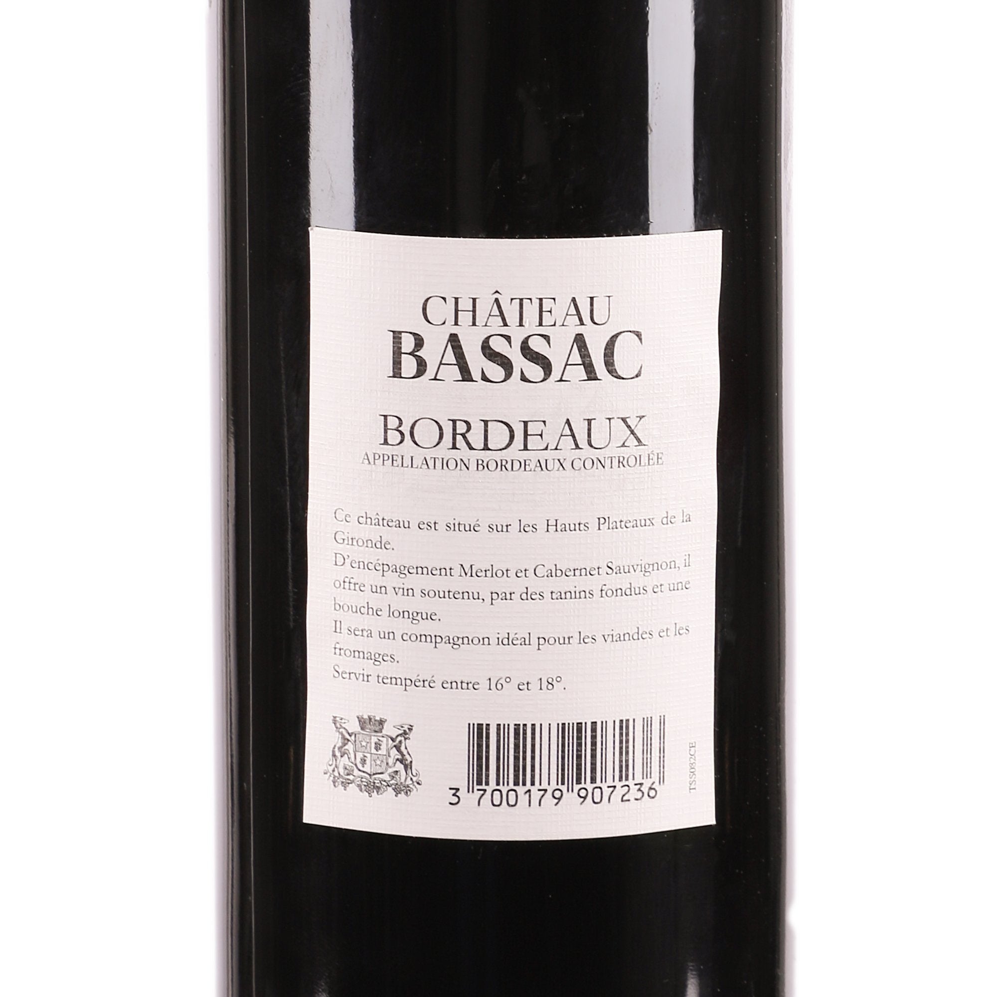 Château Bassac Bordeaux coffret bois 2 bouteilles rouge