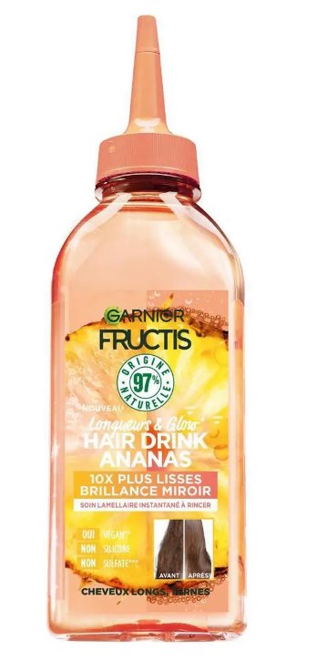 Garnier Fructis Hair Drink soin lamellaire ananas cheveux longs