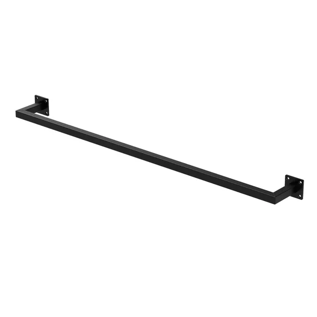ECD Germany ML-Design portant mural noir acier 12x110 cm