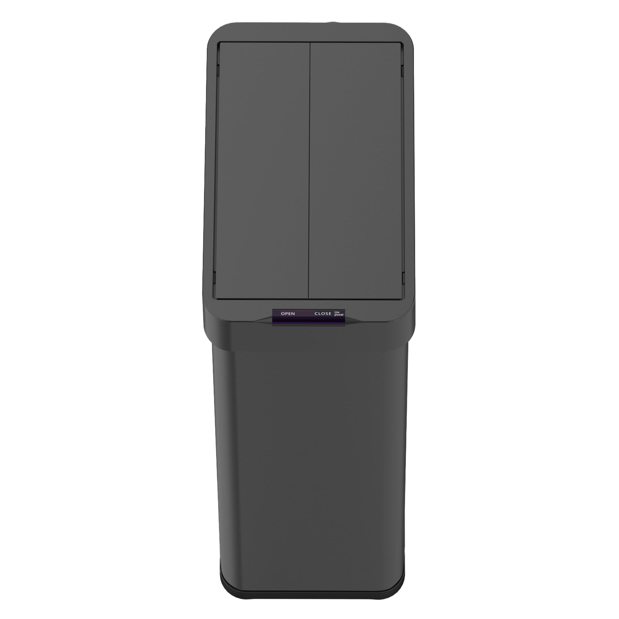 Red Deco Silverlake Black poubelle automatique 90L inox noir