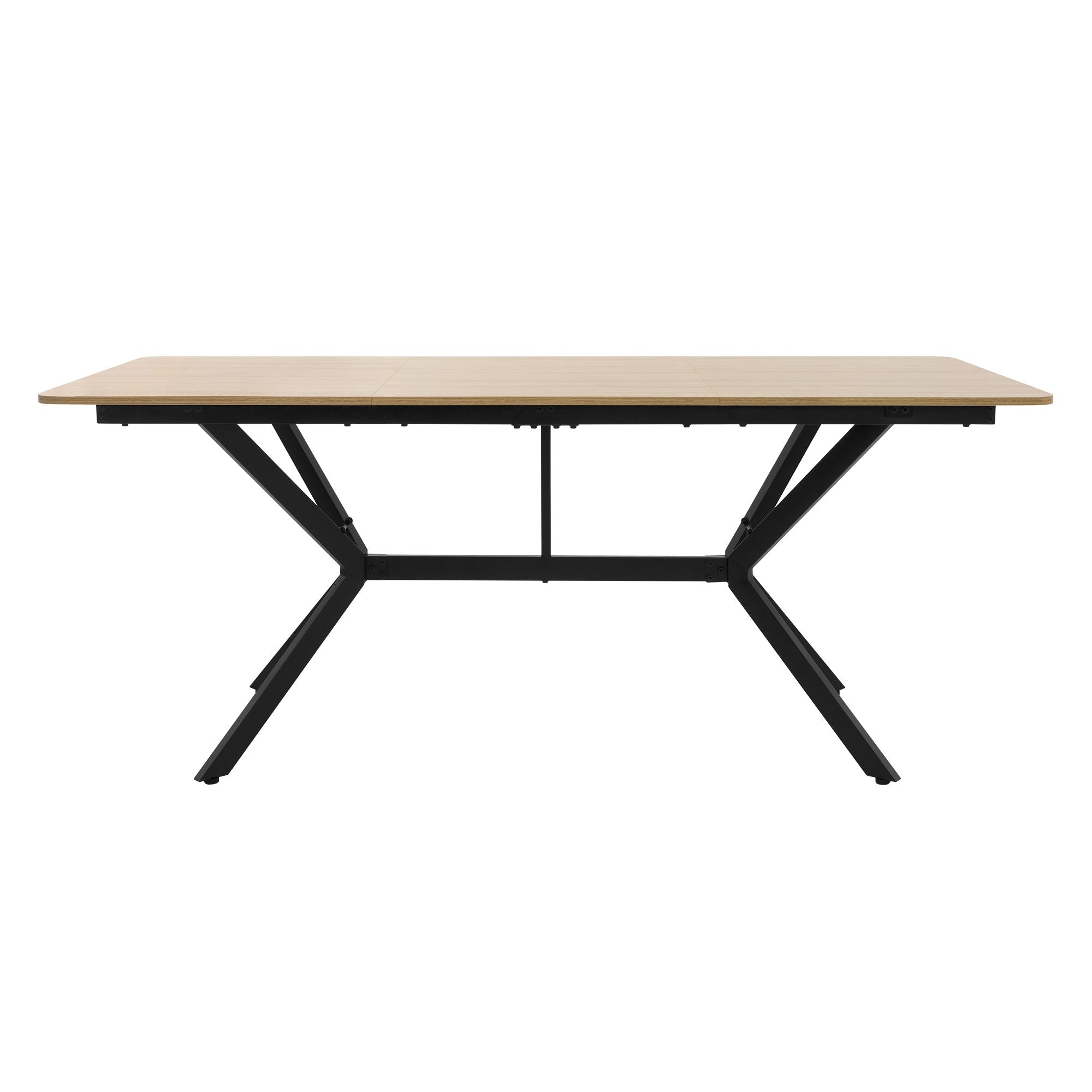 ECD Germany Möbel table à manger 180x80 bois clair 6 places