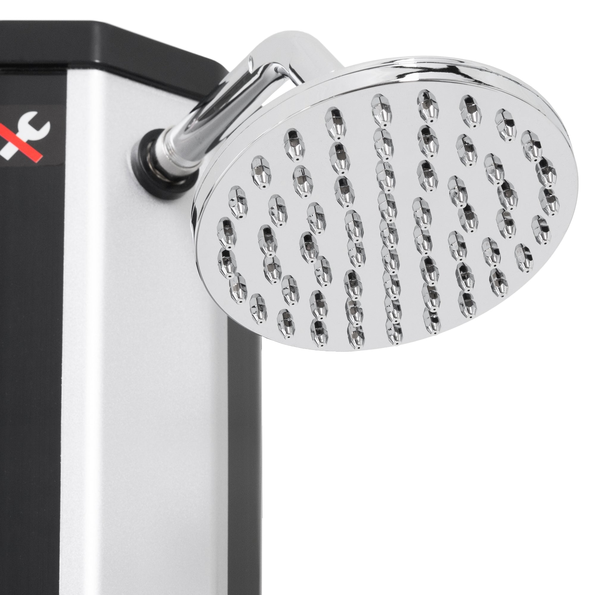 ECD Germany douche solaire 35L rince-pieds argent / noir