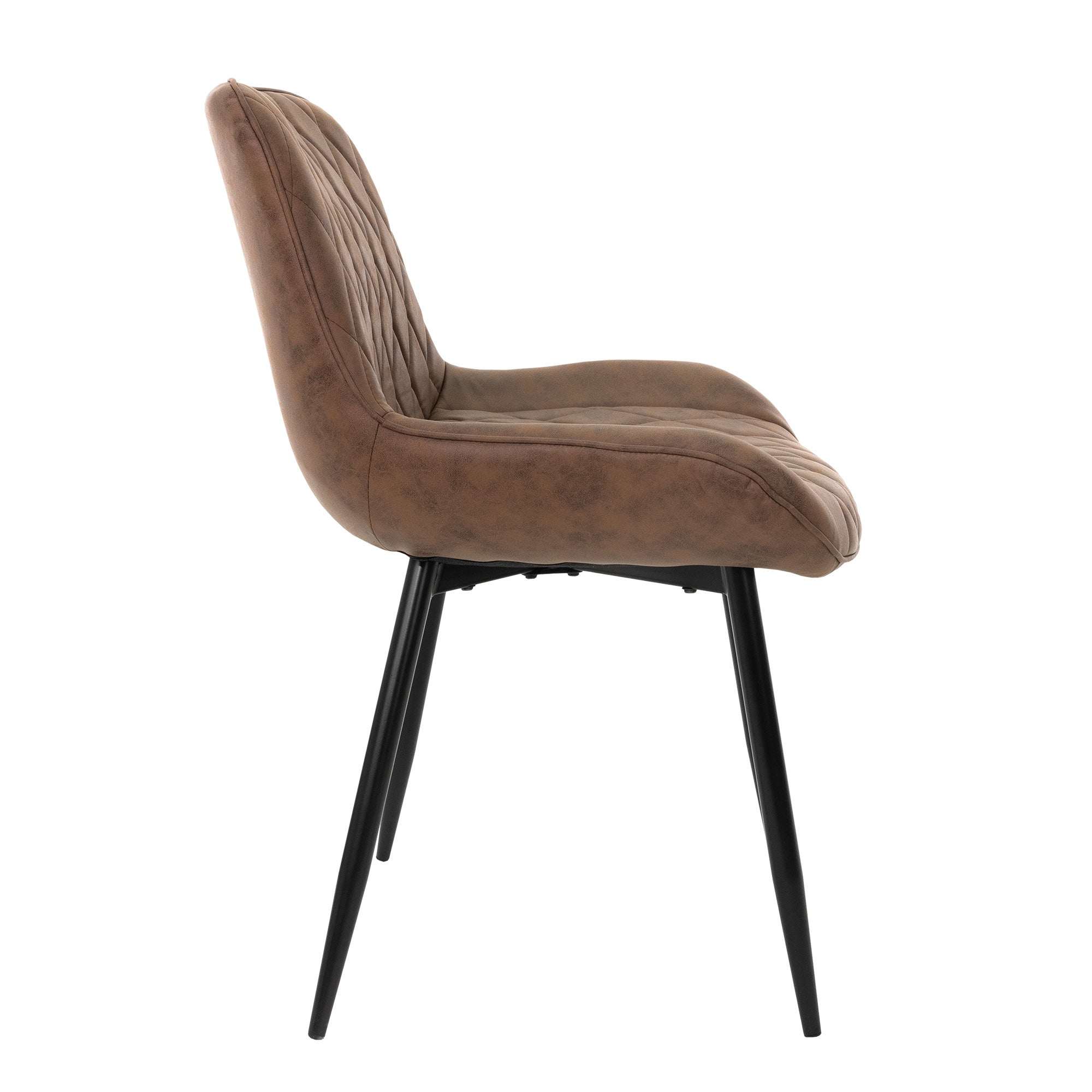 ECD Germany Möbel chaises salle à manger marron lot 4 simili