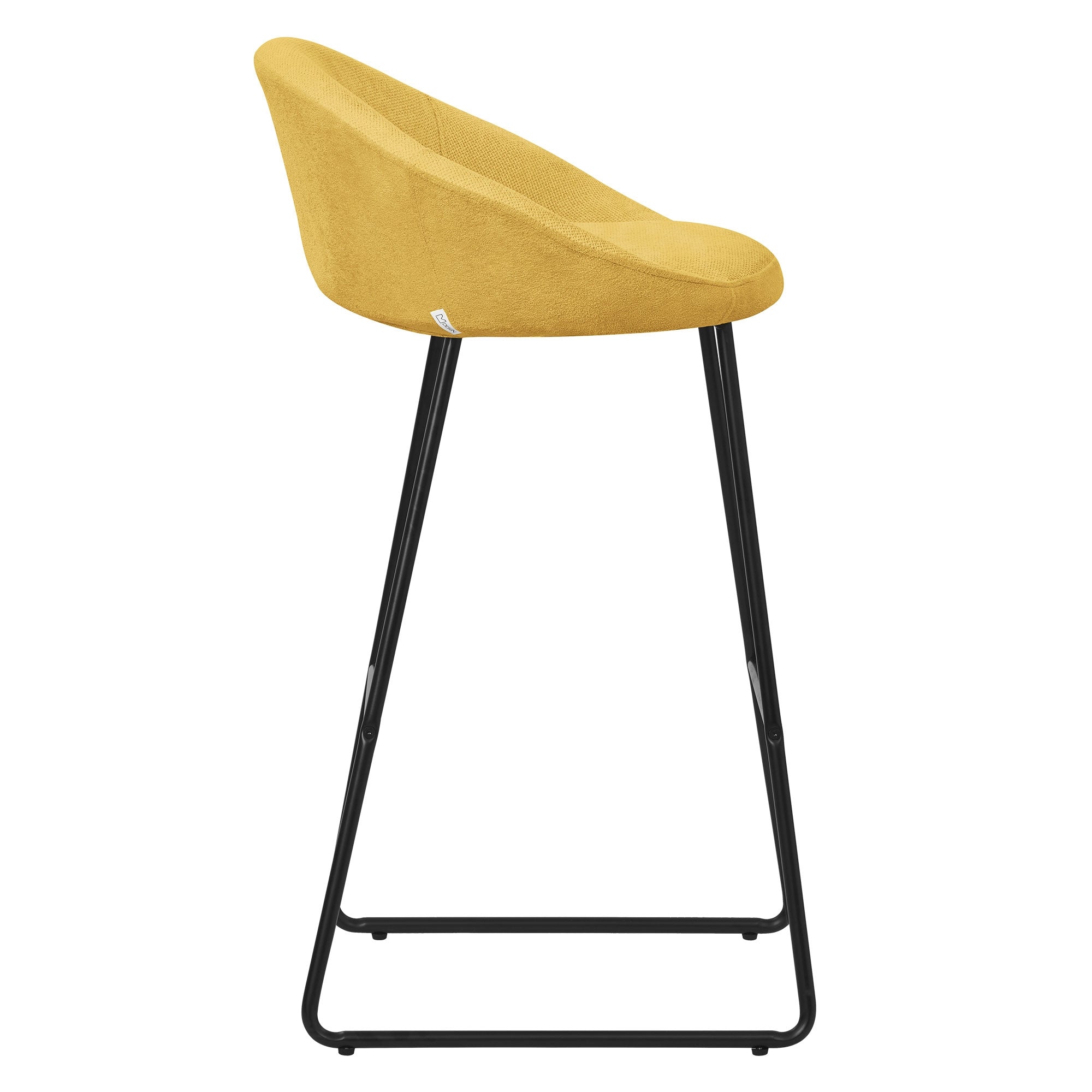 ECD Germany ML-Design 56x94x50 tabouret de bar moutarde lot 2