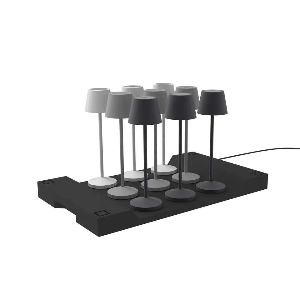 Red Deco Plate plateau chargement induction 9 lampes Emily