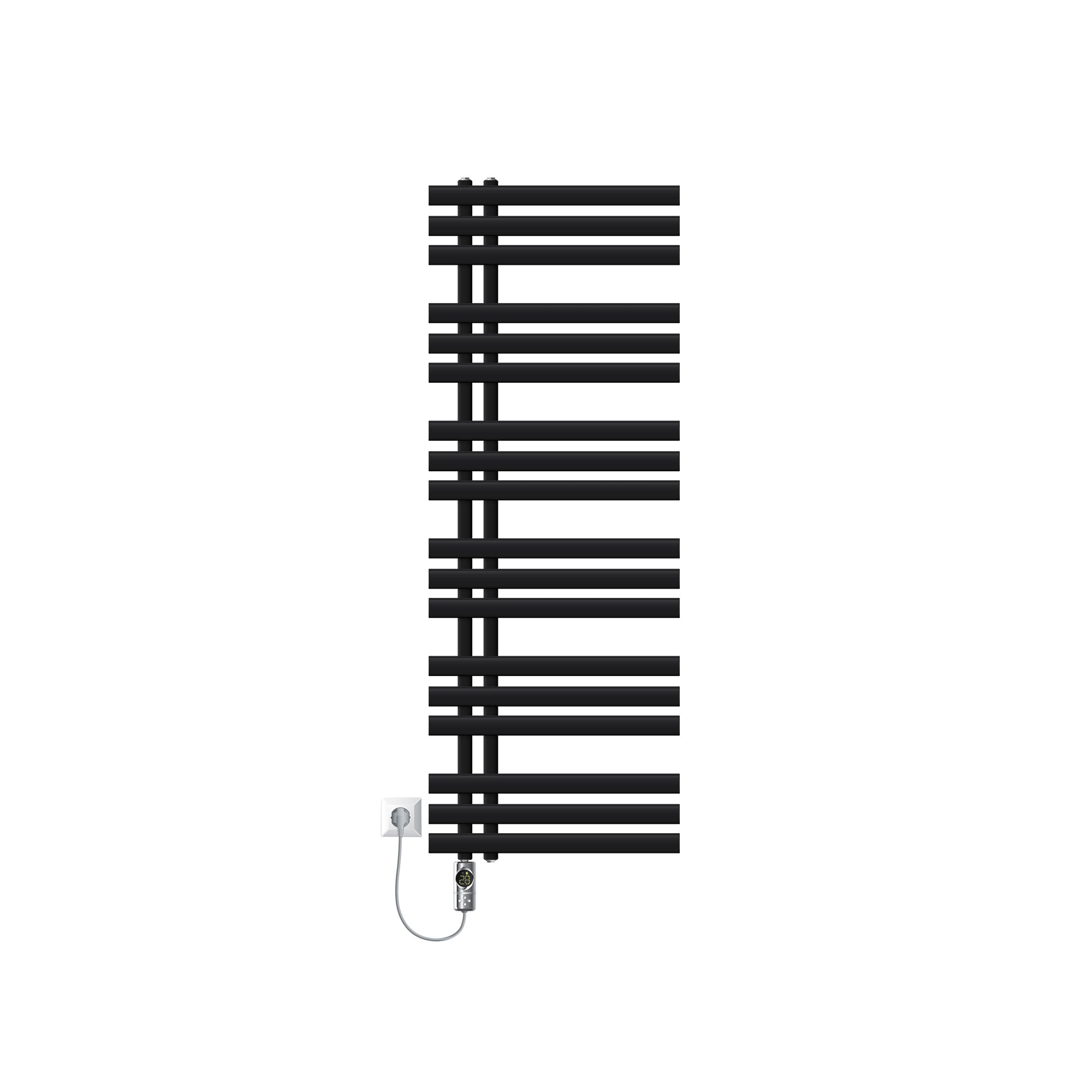 ECD Germany Iron EM radiateur sèche-serviettes 500x1400 noir 900W