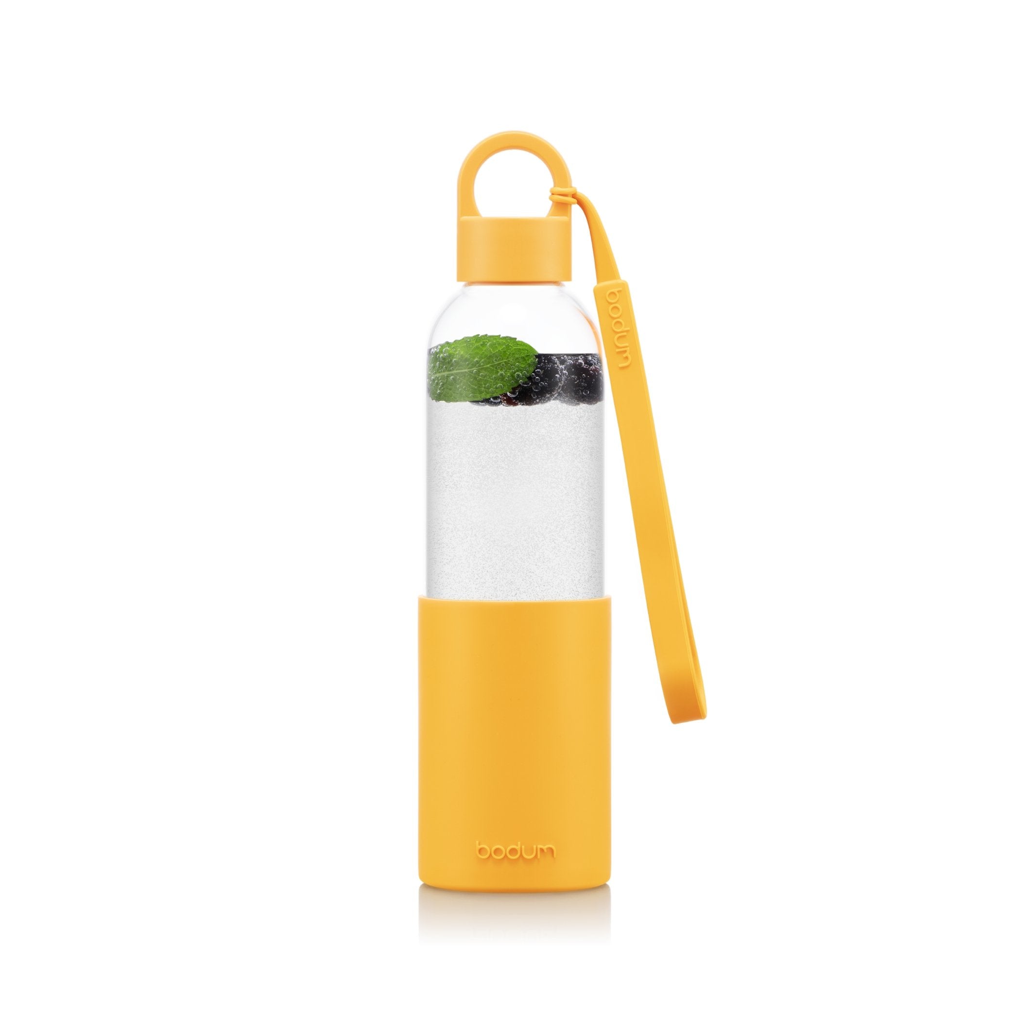 Bodum gourde en verre 0,5 L jaune silicone réutilisable