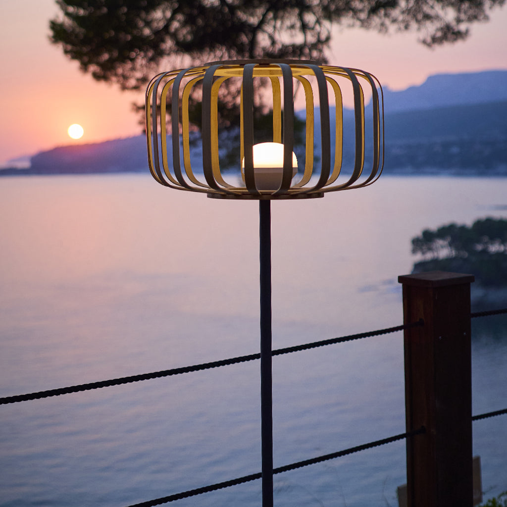 Red Deco Standy Bambou H150cm lampadaire sans fil multicolore