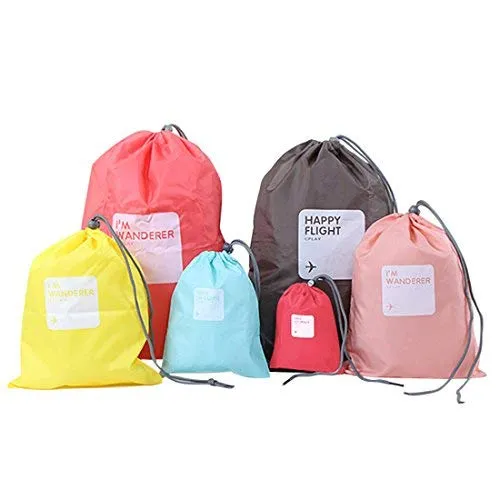 Shop-Story Lifestyle Pack 4 organisateurs valise étanches rouges