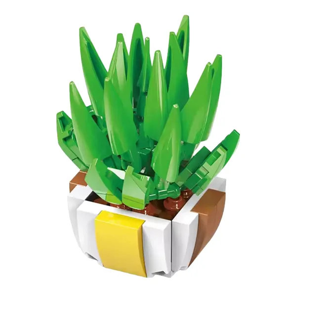 Stokomani Kidulte brique construction plante kaki déco