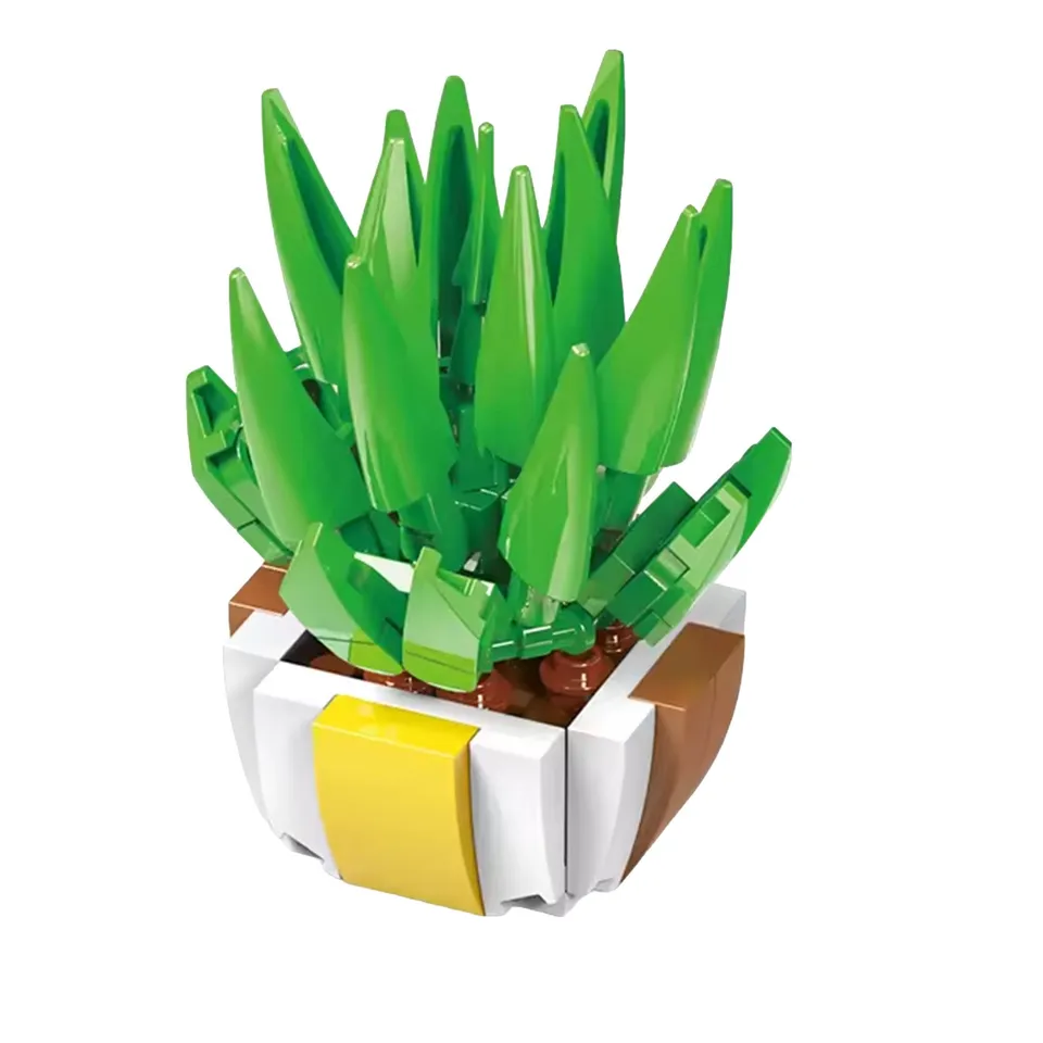 Stokomani Kidulte brique construction plante kaki déco