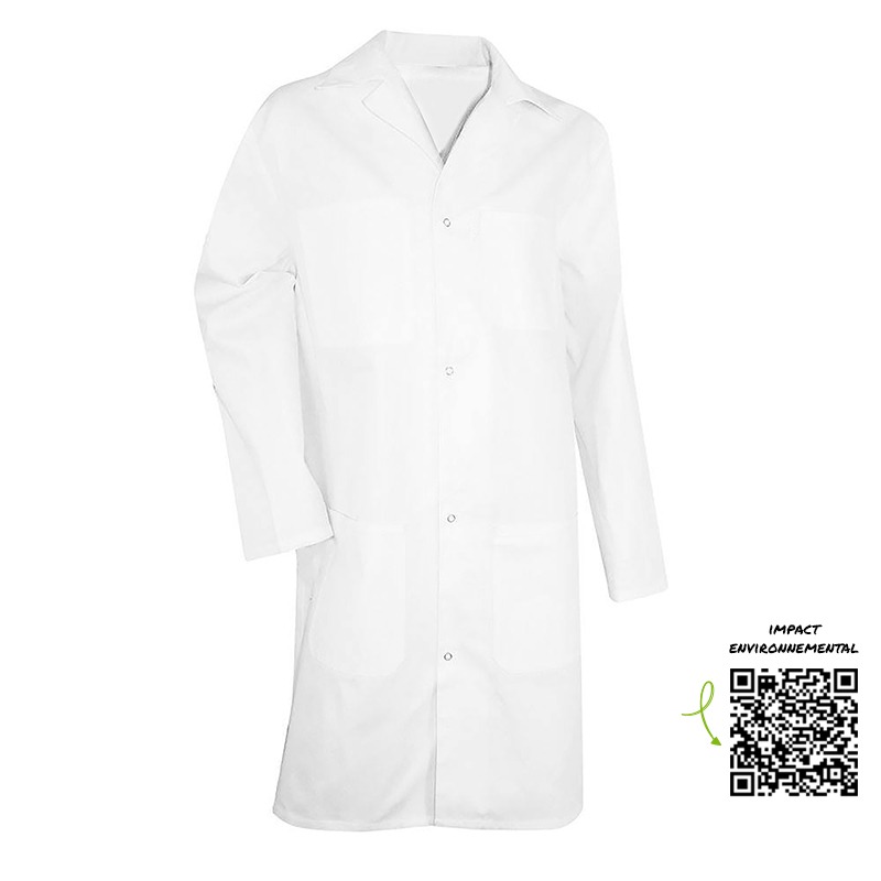 Safe Tool Services généraux Blouse blanche 190 g/m² S pressions