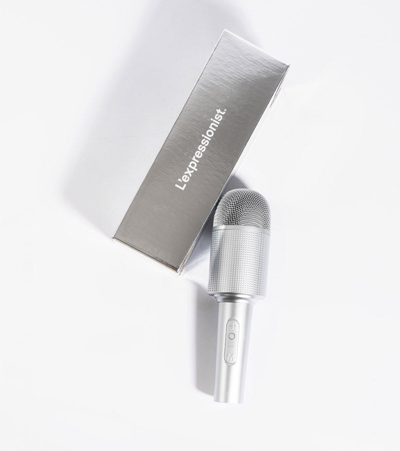 L'avant gardiste High-tech Micro enceinte karaoké Silver