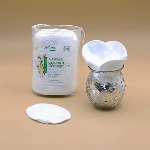 Leader Price Sooa coton démaquillant x40 douceur
