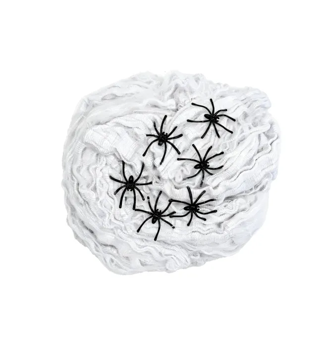 Stokomani Fêtes et cérémonies toile araignée polyester 150 g + 6 araignées
