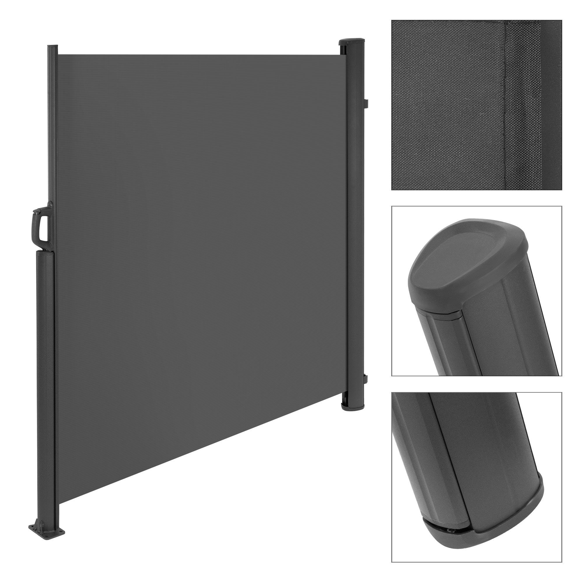 ECD Garten Brise-Vue Rétractable 160x300 cm Anthracite