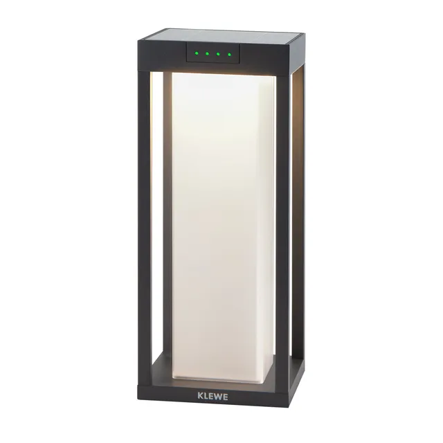 Red Deco Radia Mini Moon borne solaire alu 35 cm blanc chaud