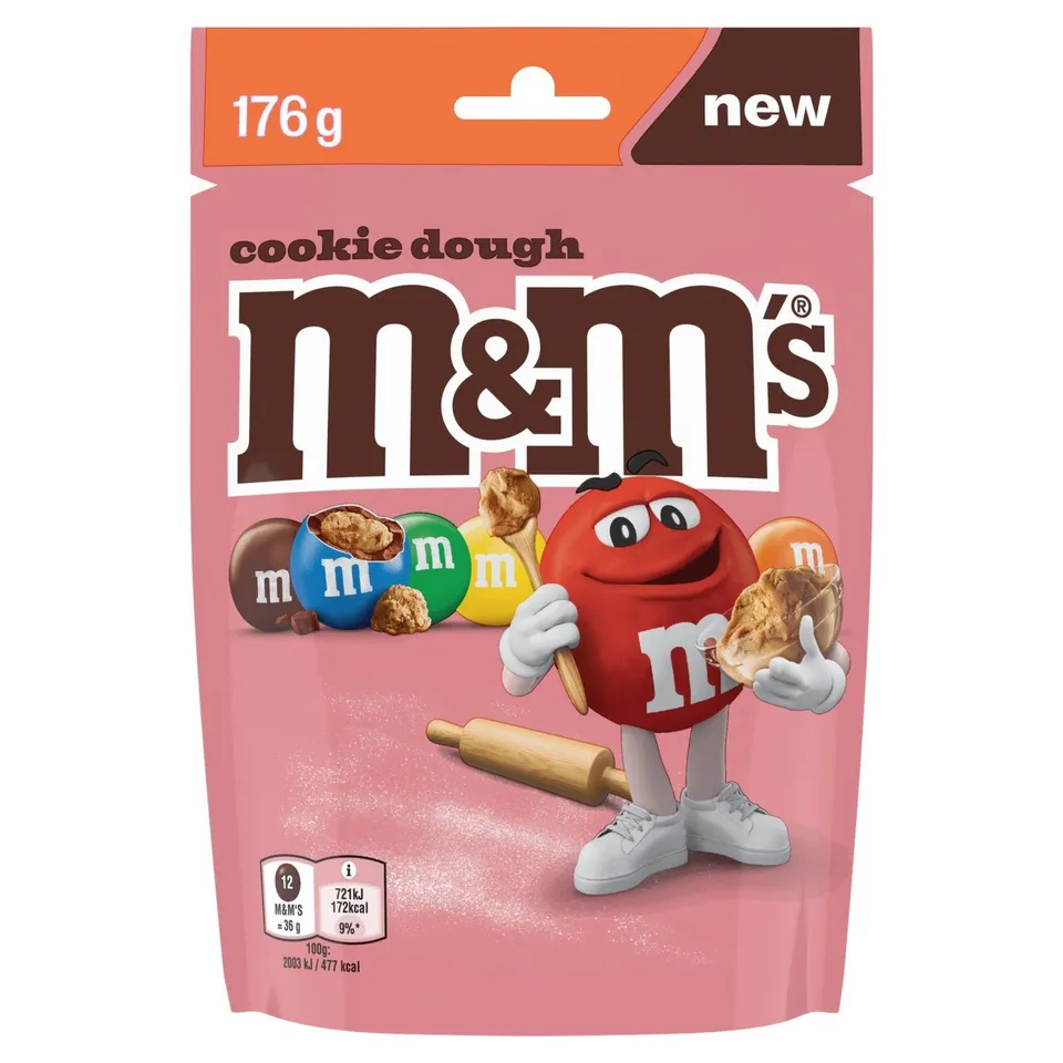 M&M's cookies dough sachet chocolat 176 g pâte cookie