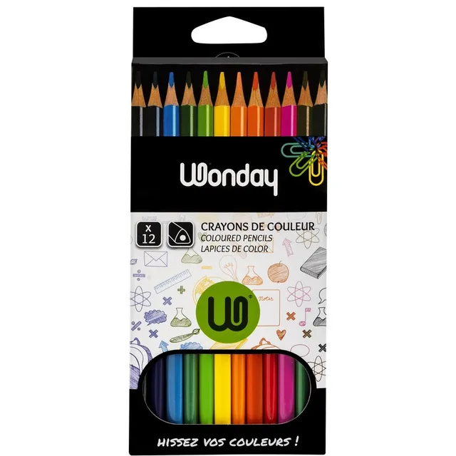 Safe Tool 12 crayons de couleur triangulaire