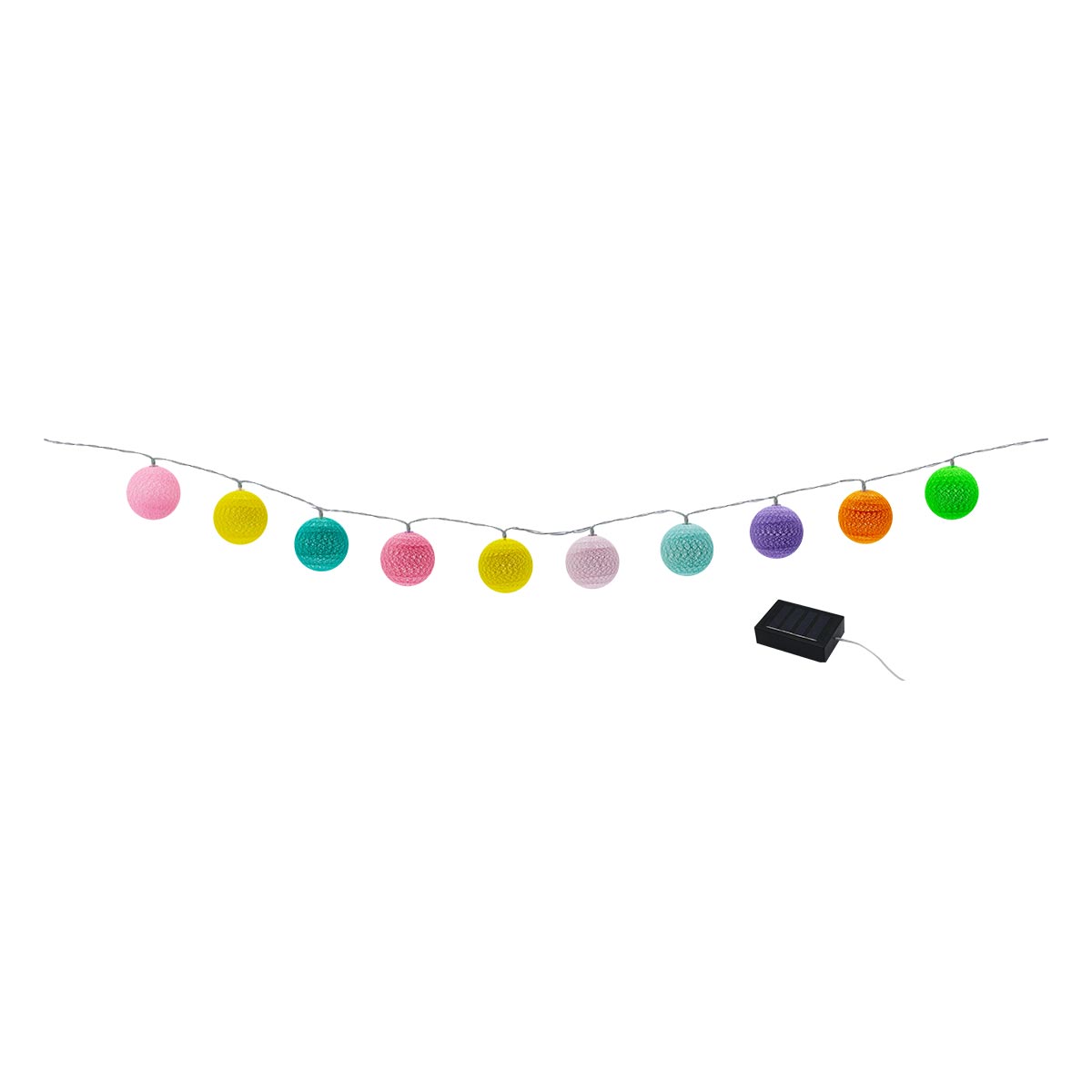Red Deco Mimy Colors Solar 3,8m guirlande coton blanc chaud