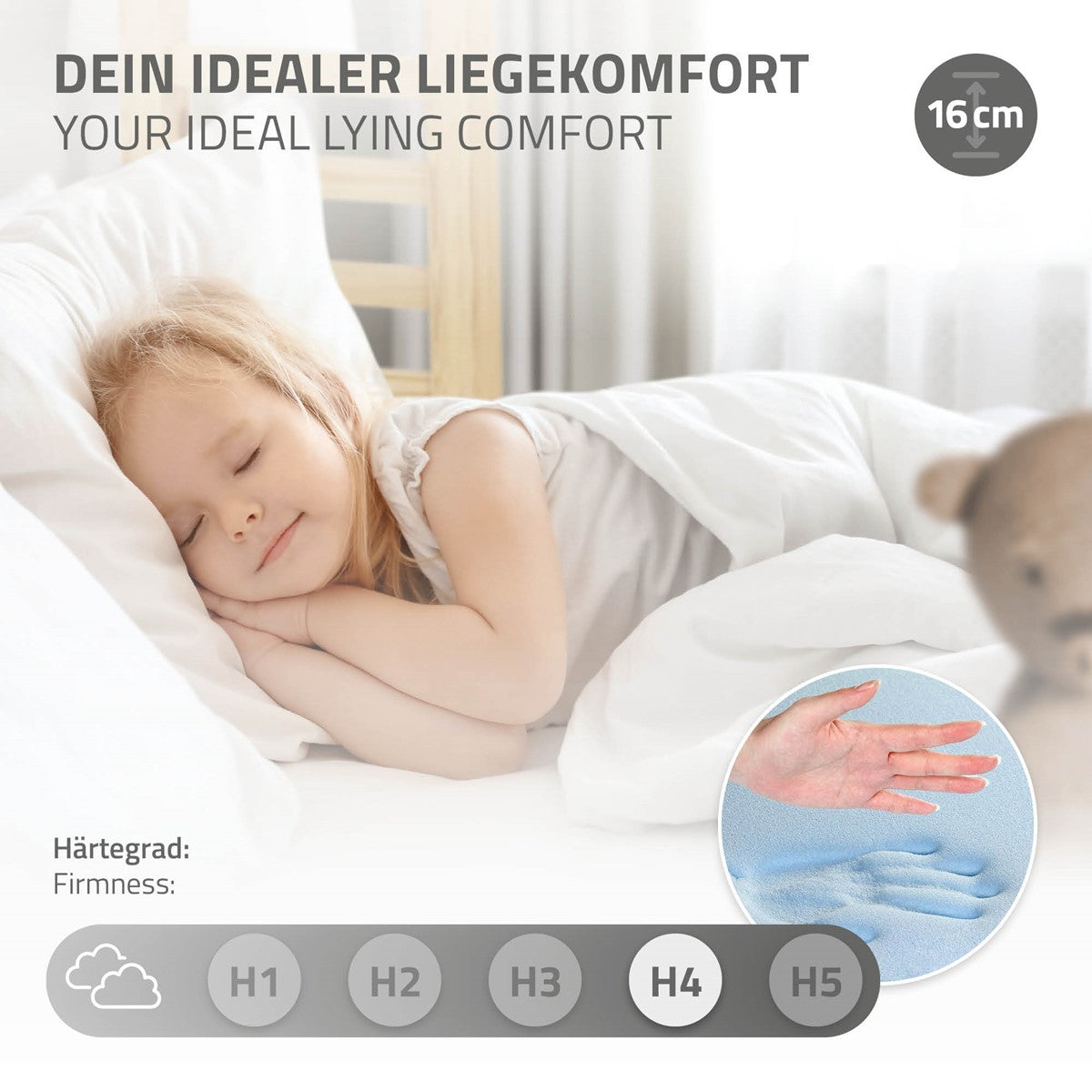 ML-Design Lit cabane enfant pin naturel 90x200 avec matelas