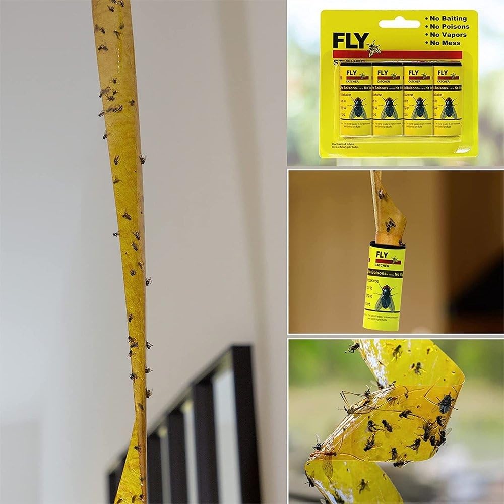 Shop-Story Fly Rollers pack 4 rouleaux attrape-mouches