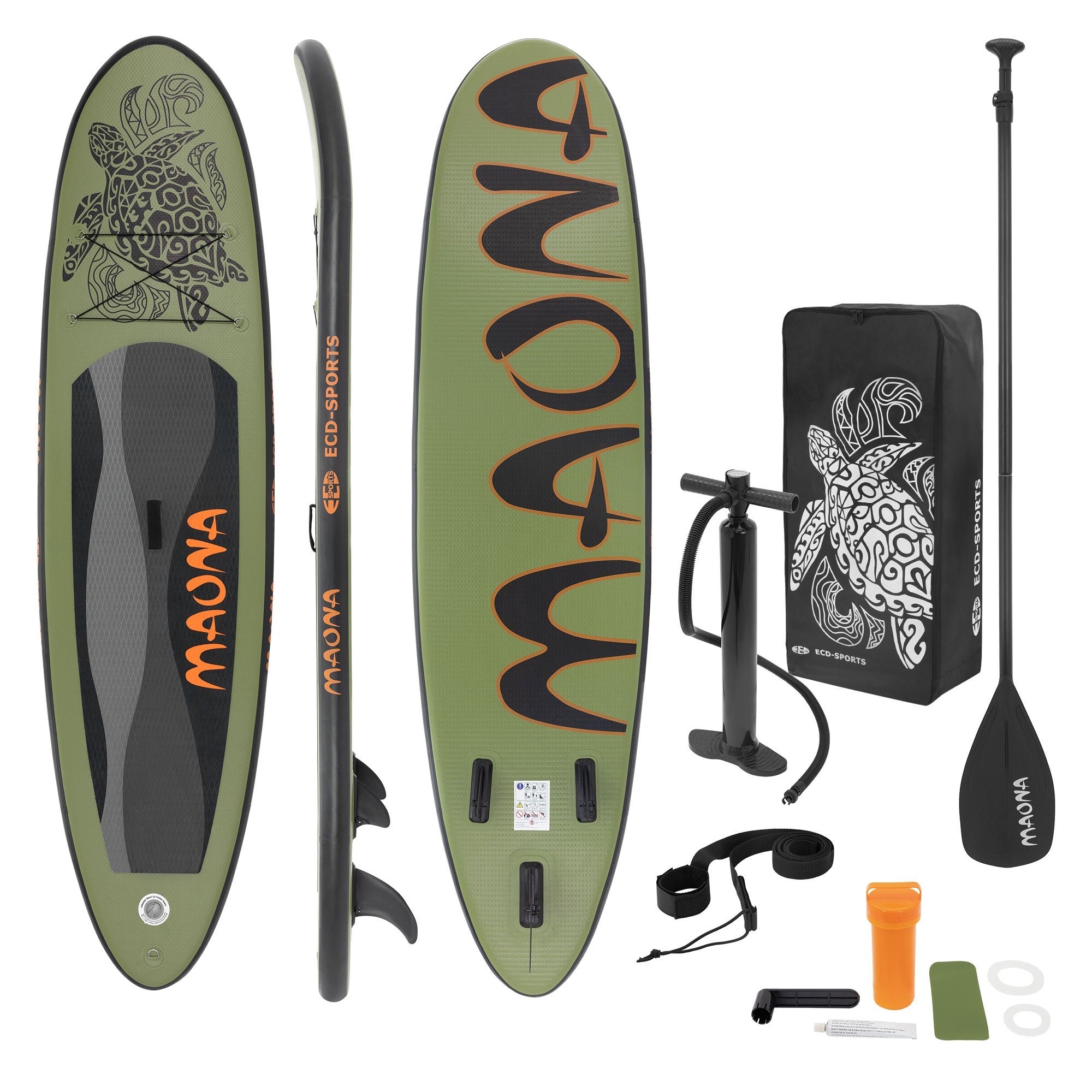 ECD Germany Maona paddle gonflable gris 308 cm PVC