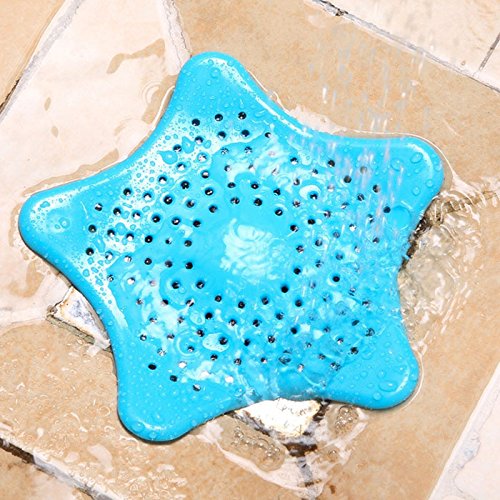 Shop-Story Maison Filtre Cheveux Douche Caoutchouc Bleu