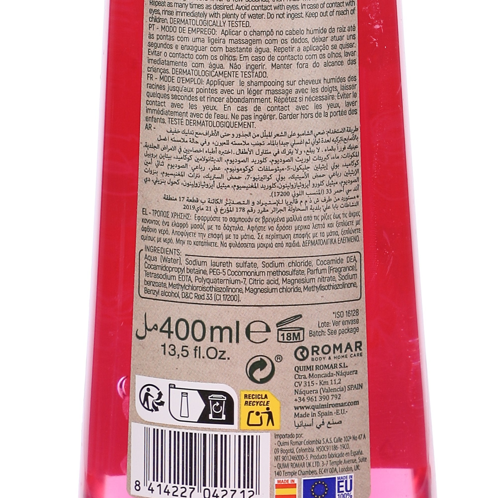 Stokomani Beauté shampoing à la fraise cheveux parfumés