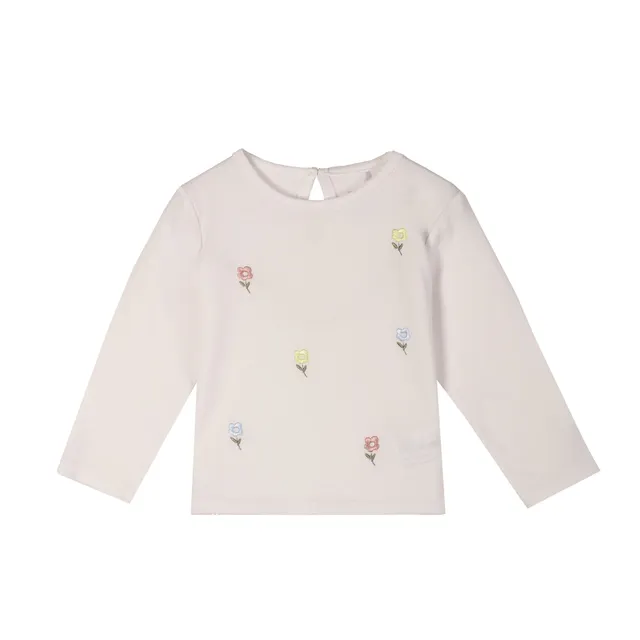Stokomani Mode tee-shirt bébé manches longues blanc