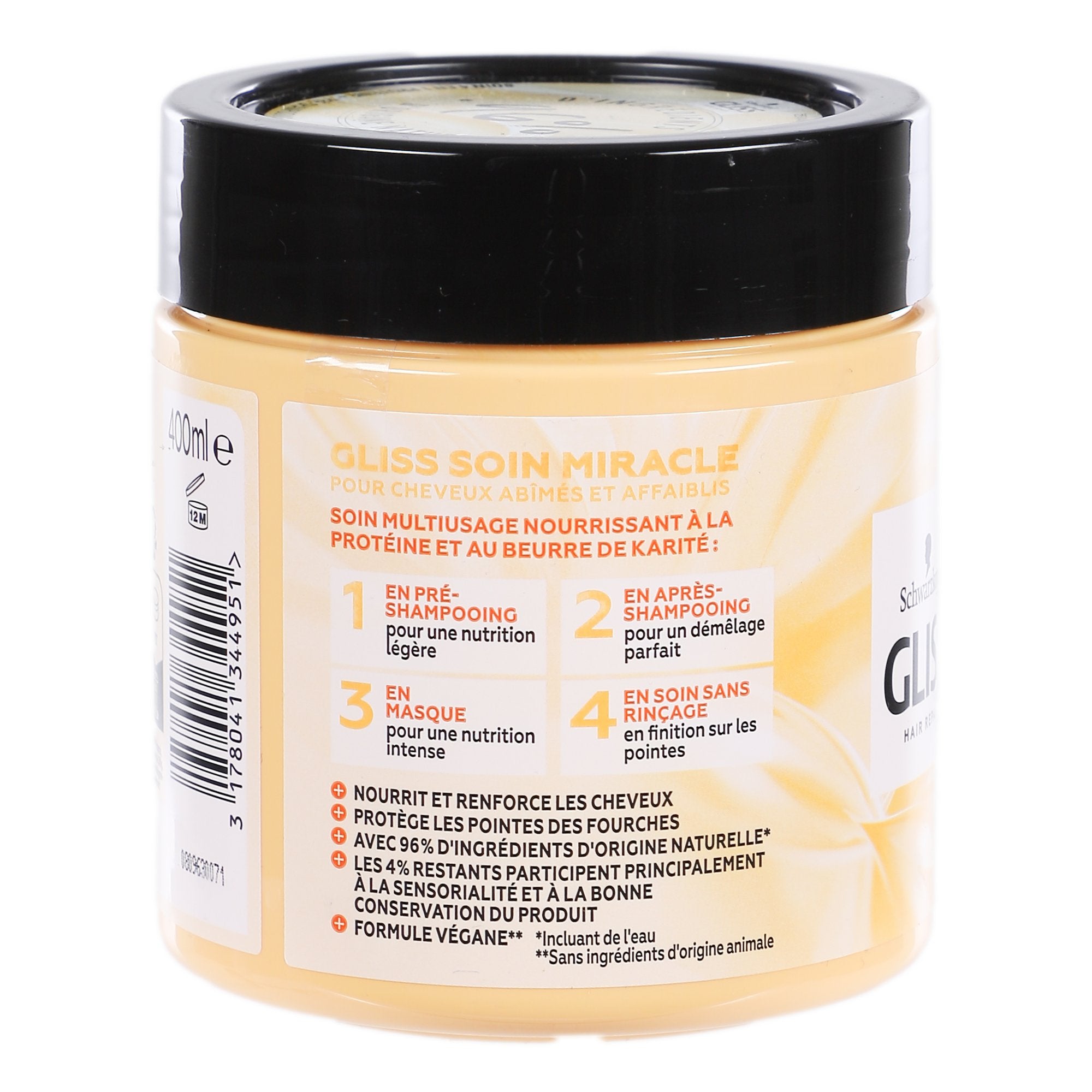 Gliss Soin Miracle masque 4 en 1 karité protéine
