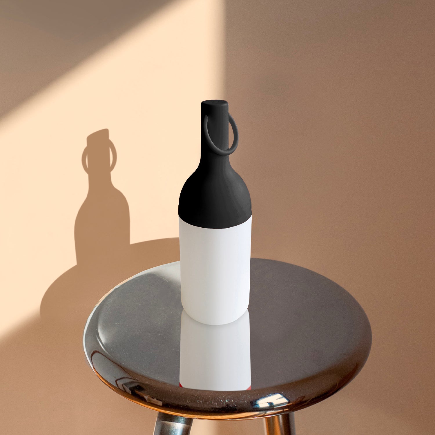 Red Deco Elo Mini Noire lampe sans fil LED H22cm blanc chaud