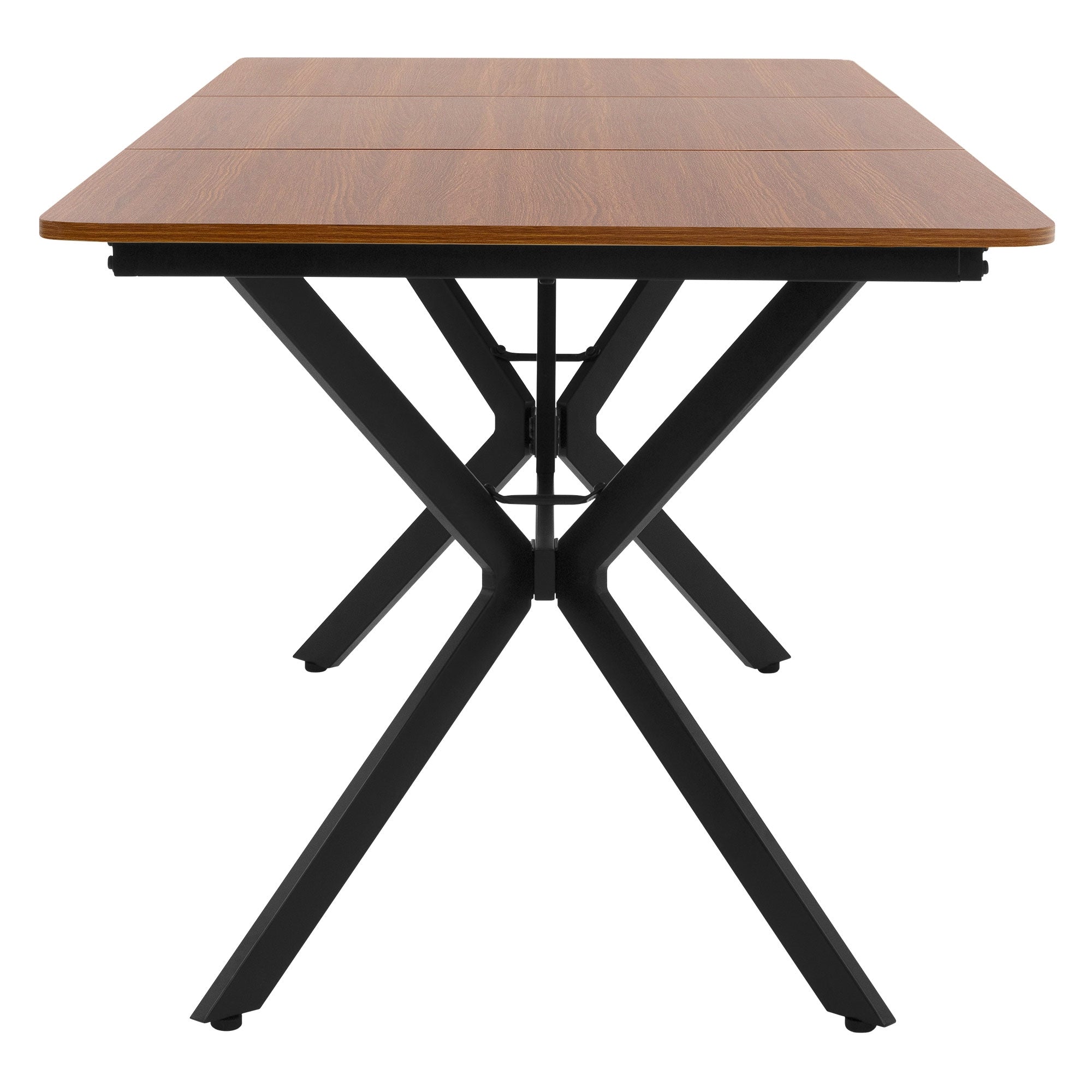 ECD Germany Möbel table à manger bois 180 cm marron foncé