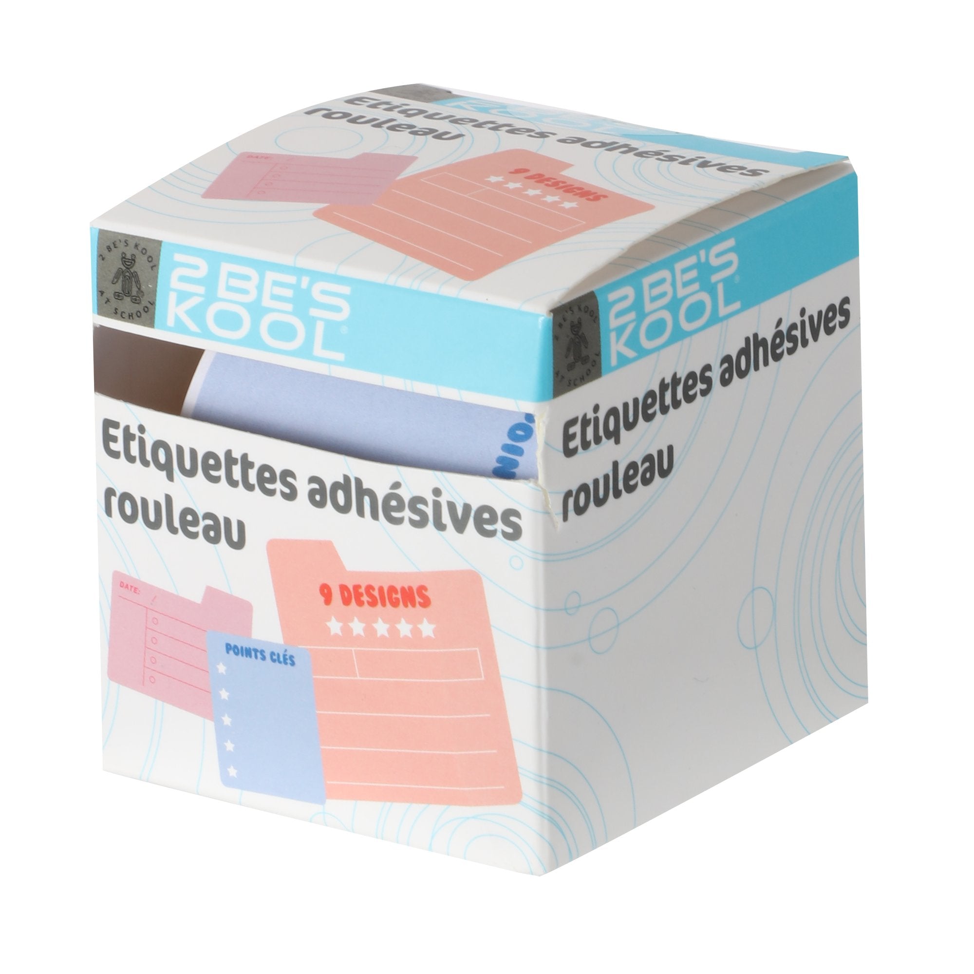Stokomani Scolaire étiquette adhésive blanche identification